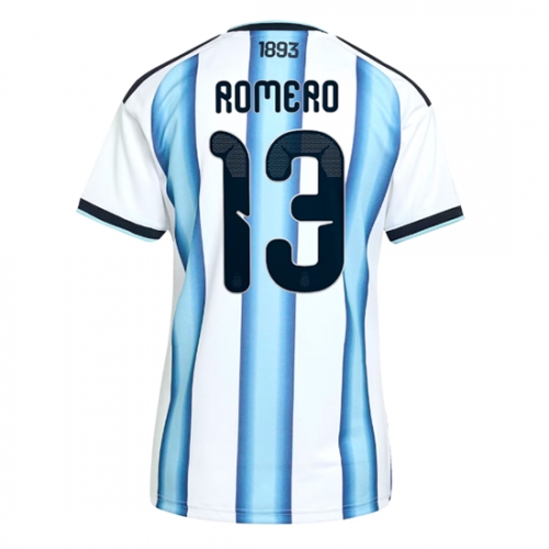 Billige Fotballdrakt Argentina Cristian Romero #13 Replika Hjemmedrakt Dame VM 2026 Kortermet Billige Fotballdrakt Argentina Cristian Romero #13 Replika Hjemmedrakt Dame VM 2026 Kortermet